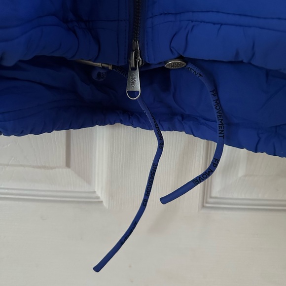 New Free People Movement Midnight Moon Solid Bomber Jacket Cobalt Blue XS/S/M - Picture 6 of 11